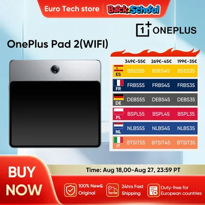 OnePlus Pad 2 Snapdragon 8 Gen 3 12 GB + 256 GB Hubraum 12,1 Zoll 144 Hz Bildschirm 67 W SUPERVOOC 13 MP Kamera OS 14.1 2024 Pad Android