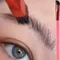 1/2 stücke Wilden Augenbraue Pinsel Multifunktionale Platz Styling Augenbraue Malerei Tragbare Schönheit Make-Up Pinsel Kosmetik Werkzeuge