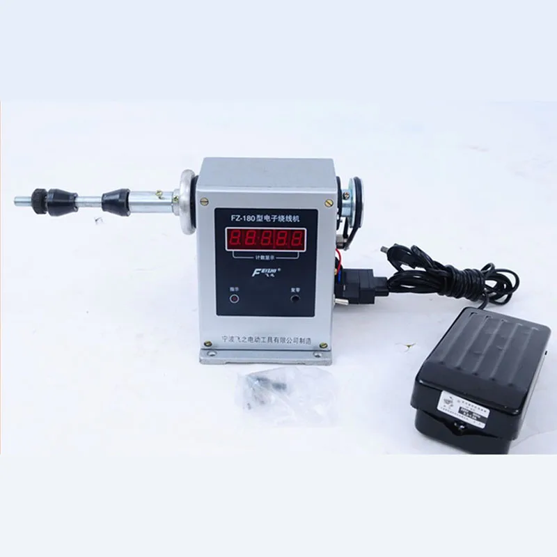 NEUE elektrische Zählwickelmaschine, verstellbares halbautomatisches Wickelwerkzeug, industrieller Hochgeschwindigkeitswickler, 9999-Zählbereich Image