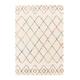 Tapis shaggy design doux et volumineux beige 80 x 150