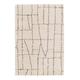 Tapis shaggy épais et doux facile à entretenir beige 120 x 170