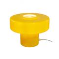 Lampe à poser en verre jaune