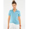 Poloshirt "Poloshirt", Damen, Gr. 50, blau (türkis), 95% Baumwolle, 5% Elasthan, B.C. BEST CONNECTIONS BY HEINE, unifarben, Kurzarm, Shirts