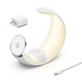 Caricabatterie wireless multifunzione 4 in 1 con luce notturna più caldo del 2024 per iPhone Airpods iWatch Caricabatterie wireless magnetico a forma di luna