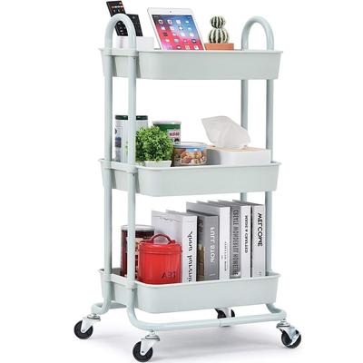 3 Tier Rolling Storage Cart with Wheels