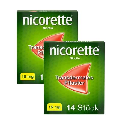 nicorette® TX Pflaster 15 mg x2 2x14 St transdermal Image