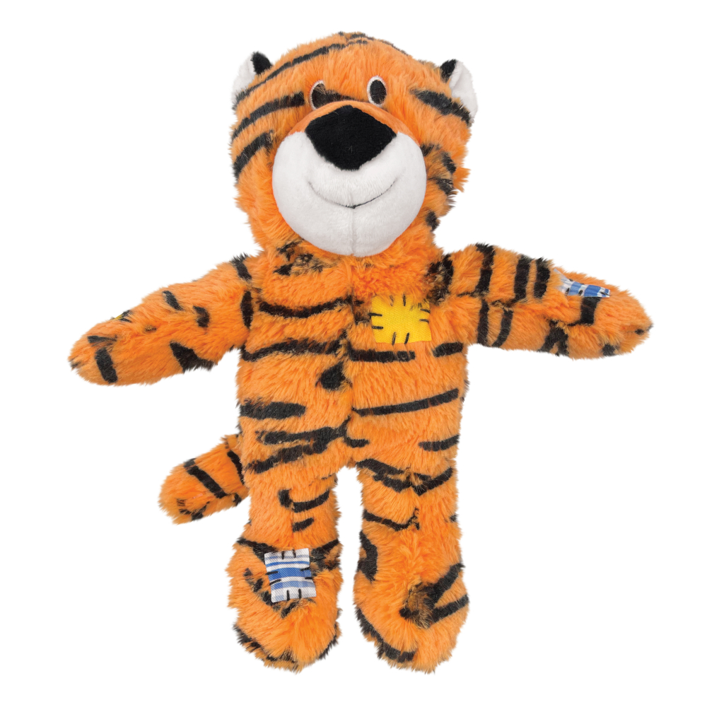 Gioco per cani KONG WildKnots Tiger - Taglia M/L: circa 26,7 x 25,4 x 10,8 cm di altezza.