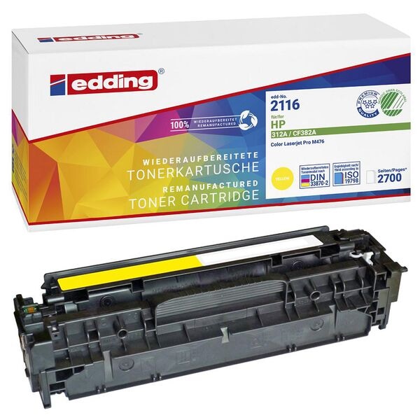 Edding Toner ersetzt HP »HP 312A« CF382A gelb gelb Image