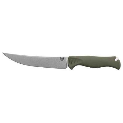 Benchmade Meatcrafter 6 inch Fixed Blade Knife - Dark Olive - Olive Green
