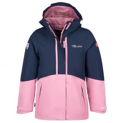 Trollkids - Girl's Skanden 3in1 Jacket - Doppeljacke Gr 98 rosa/blau