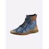 Stiefelette GEMINI, Damen, Gr. 37, blau (jeansblau), Glattleder, modisch, Schuhe