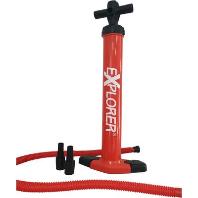 Handpumpe EXPLORER "SUP Doppelhubkolbenpumpe", rot, PumpenB:27,5cm H:62cm, B:27,5cm H:62cm