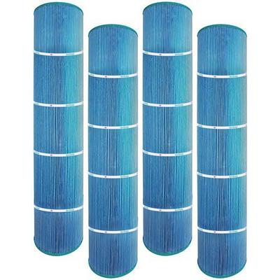 Hurricane Advanced Pool and Spa Filter Cartridge Replacement, Blue (4 Pack) - 18