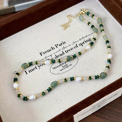 TEMU Stone Beaded Female Accessories Summer 2024 New Clavicle Ladies Image