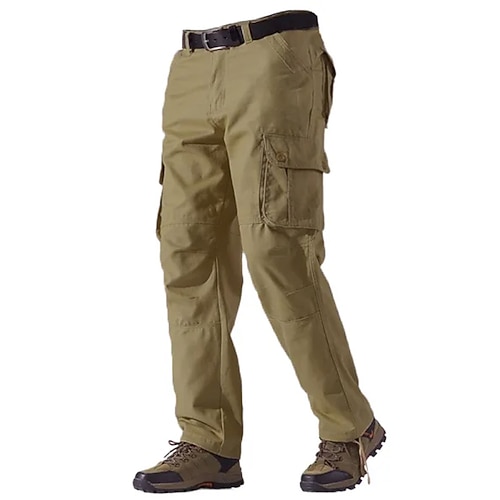 Herren Outdoorhosen Cargohosen Wanderhosen Militär Frühling Herbst Außen Normale Passform Wasserdicht Schnelltrocknend Atmungsaktiv Hosen Armee-Gelb Schwarz Baumwolle Jagd Klettern Camping / Wandern Image