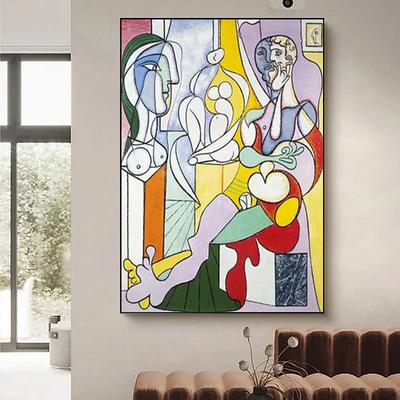 Handpaint Picasso Famous Artworks Reproduction For Living Room Home Decor High Quality Canvas Wall Art Abstract No Frame