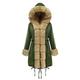 Women's Faux Fur Coat Warm Breathable Pocket Fur Collar Faux Fur Trim Fleece Lined Casual Plain Vacation Street Daily Wear Going out Open Front Long Hoodie Regular Fit Long Sleeve Outerwear Black