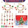 Advent Calendar 2024 Jewellery Countdown Calendar Jewellery Bracelet 24-Day Calendar Bracelet Christmas Advent Countdown Jewellery Craft Set to Improve the Festive Atmosphere for Friends