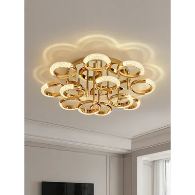 Modern Minimalist Circle Ring Led Ceiling Lamp Light Luxury Acrylic Living Room Lights Lighting Bedroom Lamps Luster Fixtures