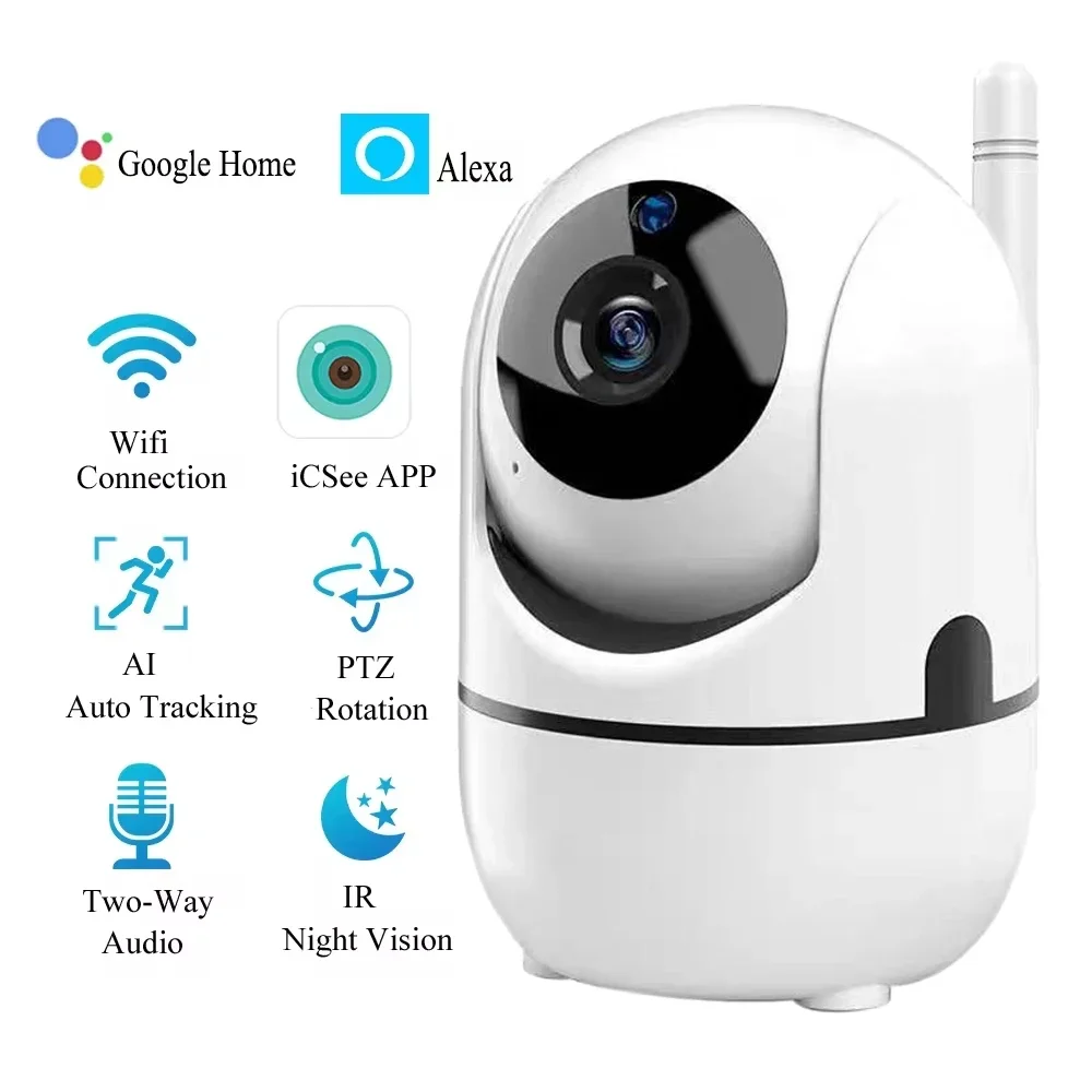 4MP ICSEE Wifi Sicherheit Kamera Indoor Überwachung Kamera Zwei-wege Audio Bewegungserkennung Auto Tracking Baby Monitor Video Kamera Image