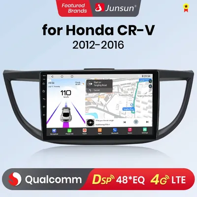 Junsun Android13 Qualcomm 8 Core Wireless CarPlay for Apple Android auto Car Radio For Honda CRV CR-V 2012-2016 Autoradio GPS
