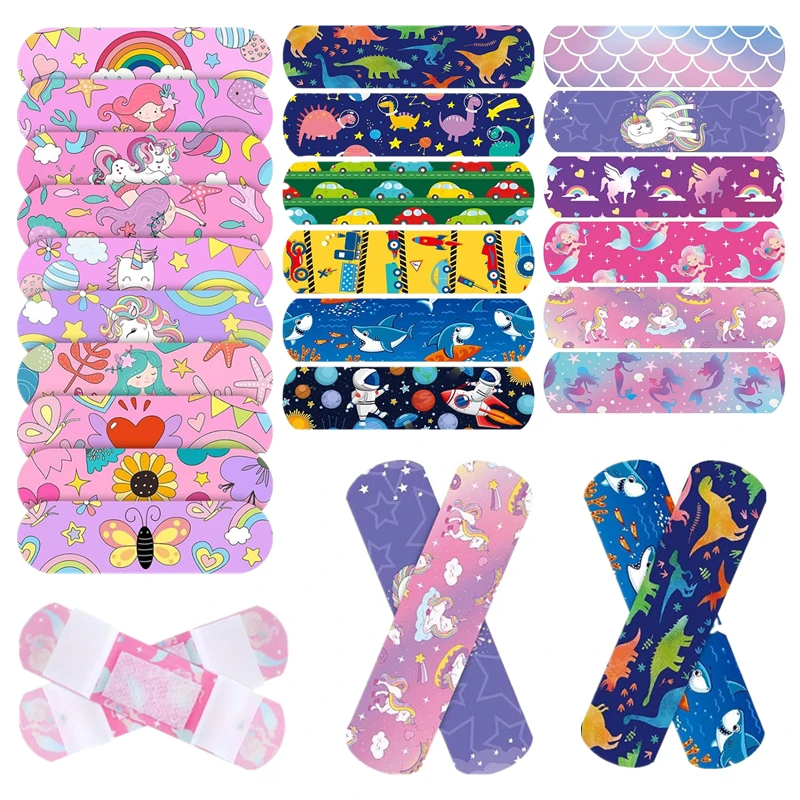 40 Stück 50 Stück 60 Stück pro Set Cartoon-Pflaster Heftpflaster für Wundauflage Patch Kinder Kinder Wundplast-Klebebandagen Image