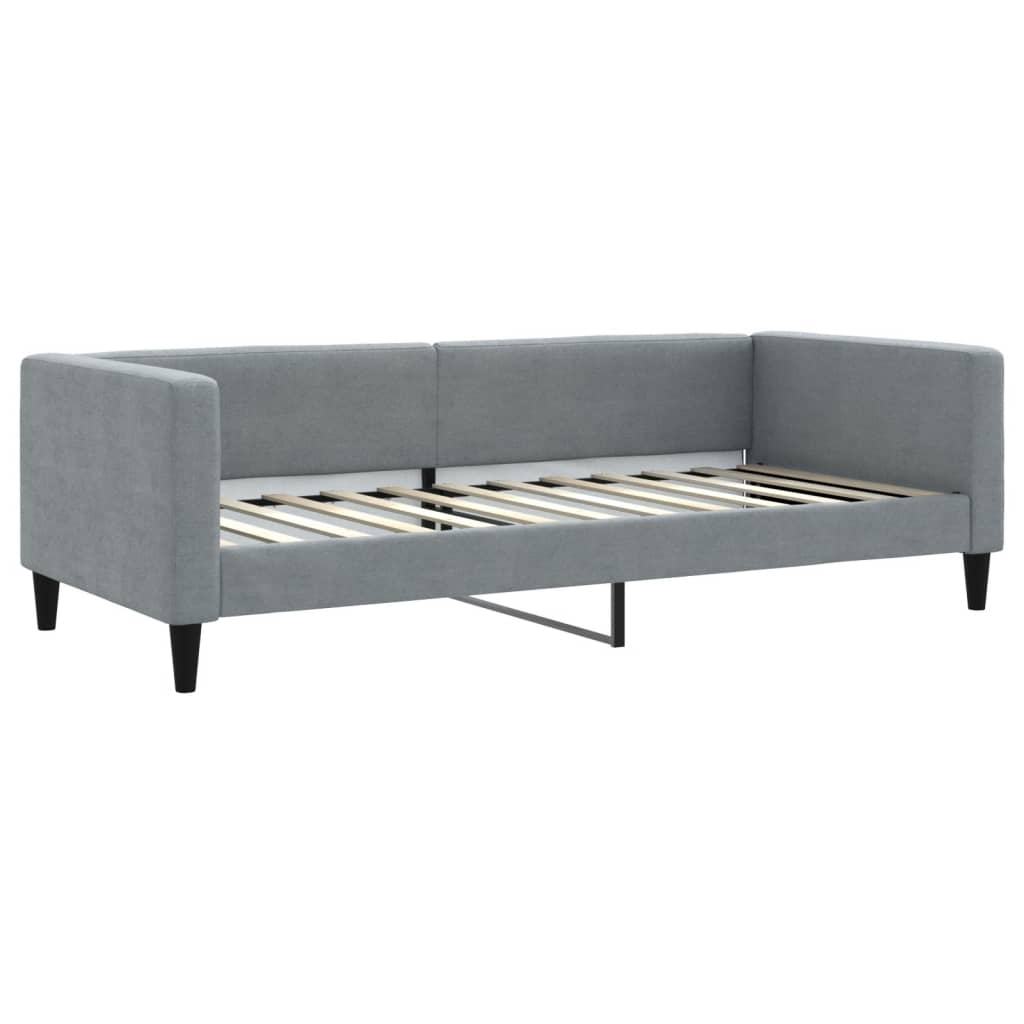 vidaXL Tagesbett Hellgrau 90x200 cm Stoff Image