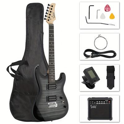 TEMU Gst Christmas Double Technology Wood Fingerboard St Guitar Set