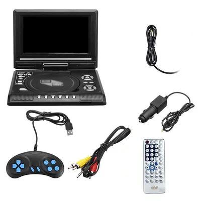 7.8 Inch 16:9 Widescreen 270° Rotatable LCD Screen Home Car TV DVD Player Portable VCD Compact Disc