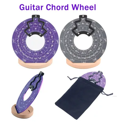 Circle of Fifths Wheel Guitar Chord Wheel Aluminium Alloy Melody Tool Double Sided Musical