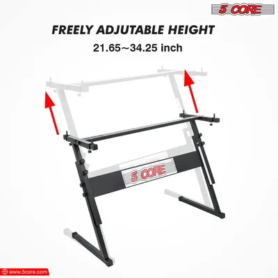 For 54 61 Keys Instruments Sturdy Lift Holder Adjustable 5 CORE Keyboard Stand Z Style Riser