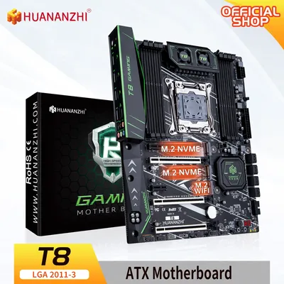 HUANANZHI X99 T8 LGA 2011-3 XEON X99 Motherboard support Intel E5 2696 2678 2676 2673 2666 V3