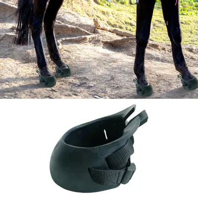 Horse Hoof Boot Outdoor Thick Protect Equine Shoe Hoof Protector Durable Nonslip Foot Guard for