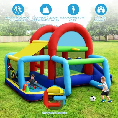 With Dual Sl Inflatable Jumping Castle Bounce House ideswithout Blower