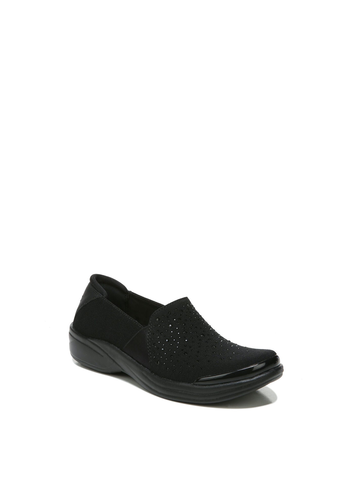 Women's Poppyseed Slip On by BZees in Black Rhinestone (Size 10 M)