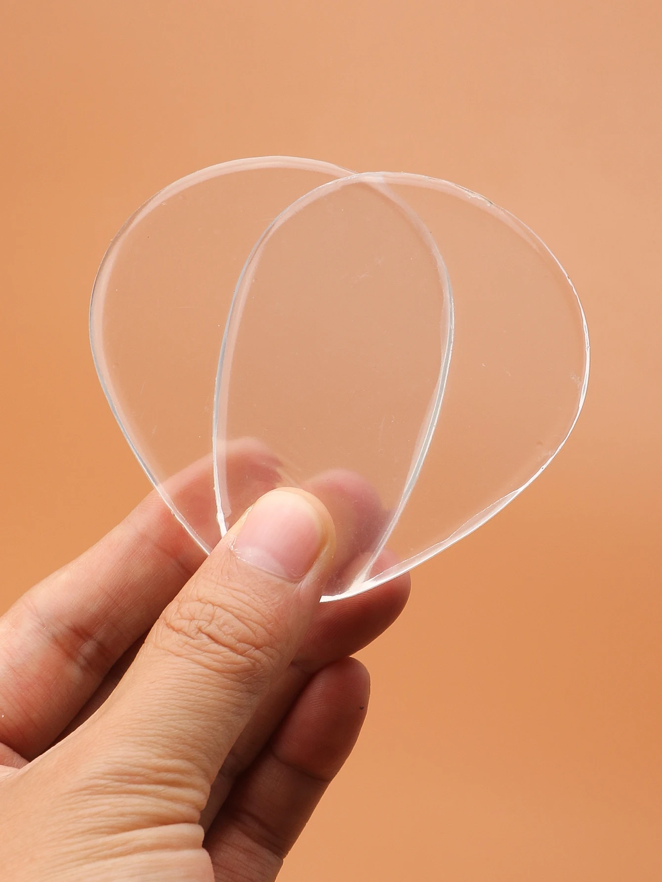 Lila transparentes Gel-Vorfuß polster, hochhackige Schuhe, Verschleiß schutz, lässig angebrachtes halbes Polster