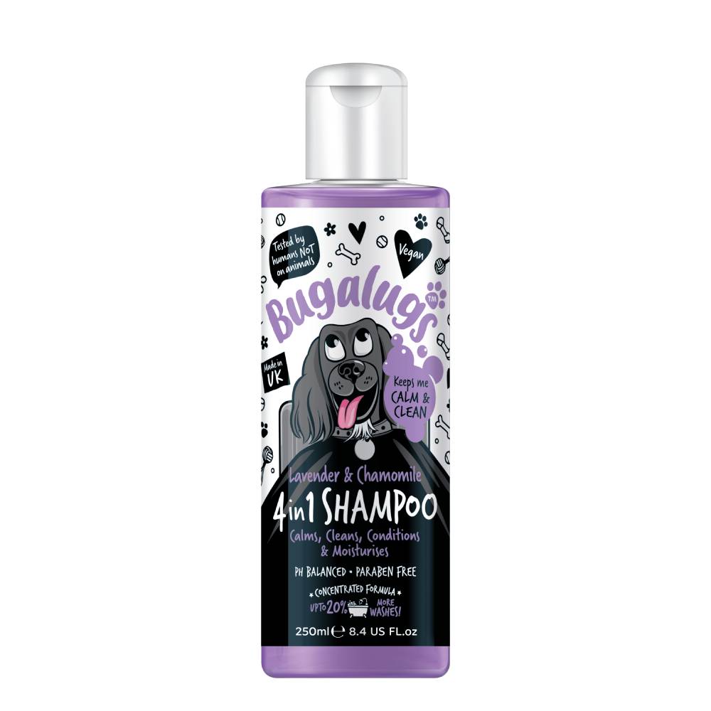 250ml 4 in 1 Lavender & Chamomile Bugalugs Dog Shampoo