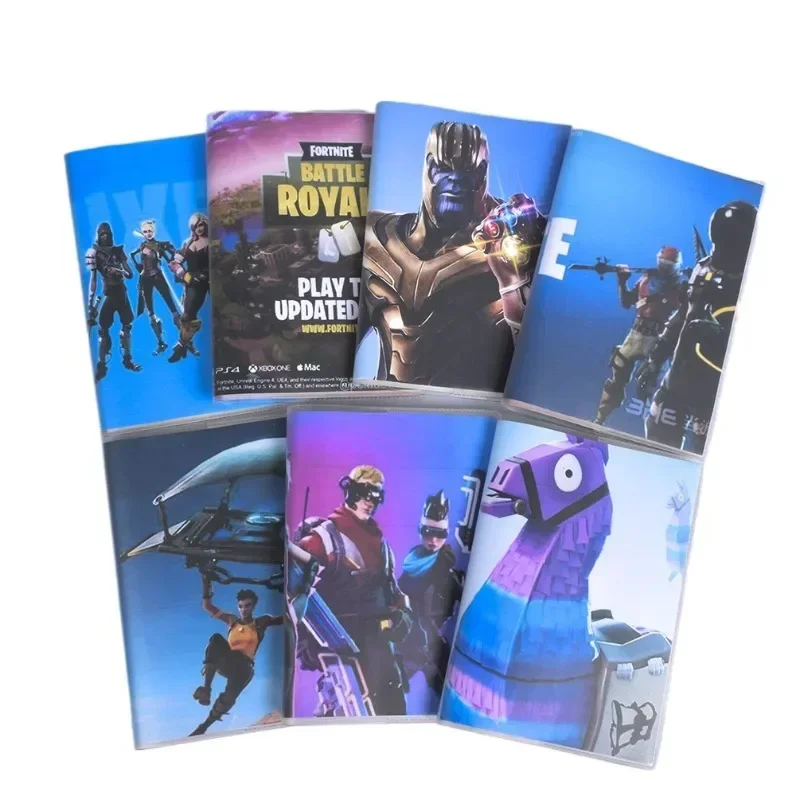 Fortnite Notizbuch, Anime-Notizbücher, PVC, einfaches Studententagebuch, Cartoon-Thema, Schreibtagebuch, Schulbedarf, Projekt Image