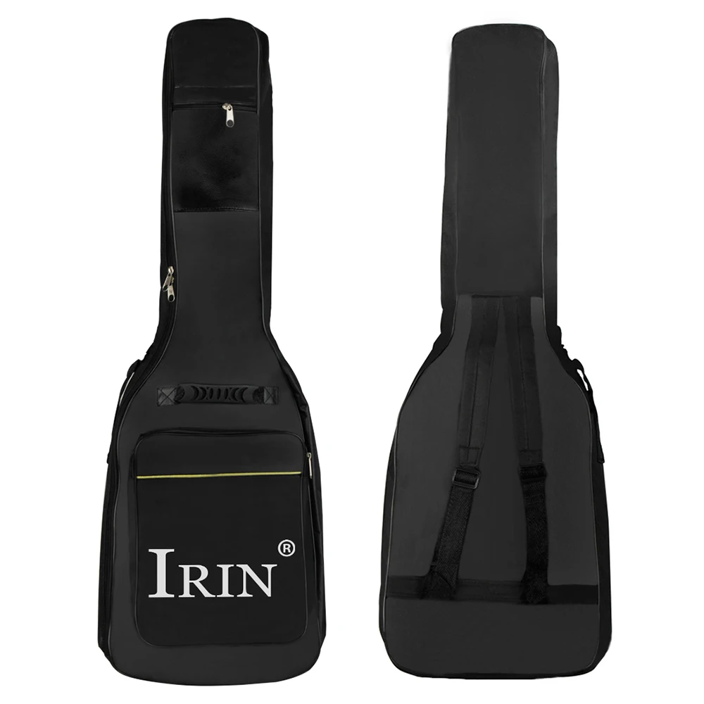 Irin E-Gitarren koffer Gig Bag schwarz wasserdicht Oxford Stoff Tasche Gitarren zubehör Musik instrument Aufbewahrung rucksack Image