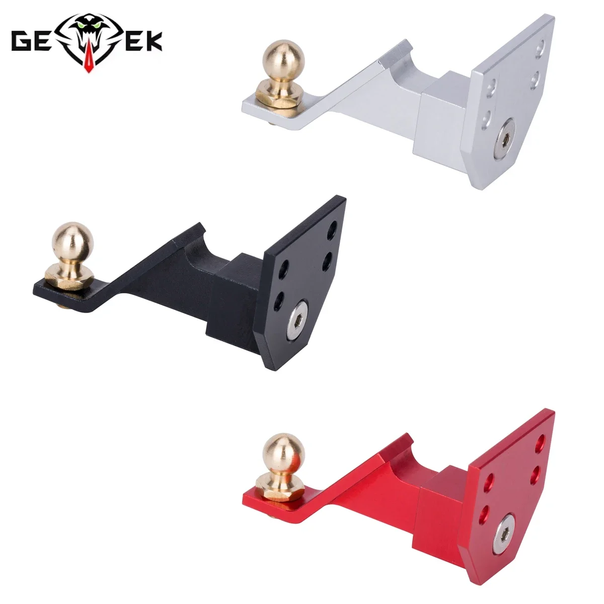 1Pcs CNC Aluminium RC Anhänger Haken Drop Hitch Empfänger für 1/10 RC Crawler Auto Axial SCX10 TRX4 TRX6 D90 upgrade Teile Image