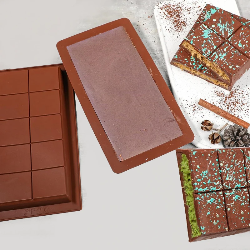 Silikon Dubai Schokolade Bar Formen DIY Schokolade Formen Nuss Sauce Brot Fetzen Gefüllt Schokolade Form Süßigkeiten Backen ToolsS Image