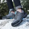 Wanderschuhe Mann Winter Turnschuhe Luxus Designer Herren Leder Stiefel Modelle Winter Schuhe Anti Slip Turnschuhe Plattform Stiefeletten