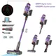 S18 Aspirapolvere senza fili portatile 45kPa Potenza di aspirazione 500W Potente 6 in 1 Aspirapolvere senza fili Schermo LCD Touch Display Luce di ricerca Handheld Dust and Mite Sweeper