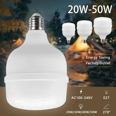1-5pcs 50W 5000lm Super Bright LED Bulb AC 110V 220V E27 LED Lamp Lampada LED Light Bombilla Lighting Lamp for Home Livingroom