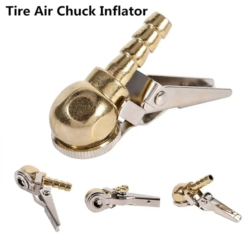 Clip-On Auto pneu pompe à Air mandrin pince voiture camion pneu pneu gonfleur Valve connecteur avec tige de Valve voiture pince pneu réparation outils