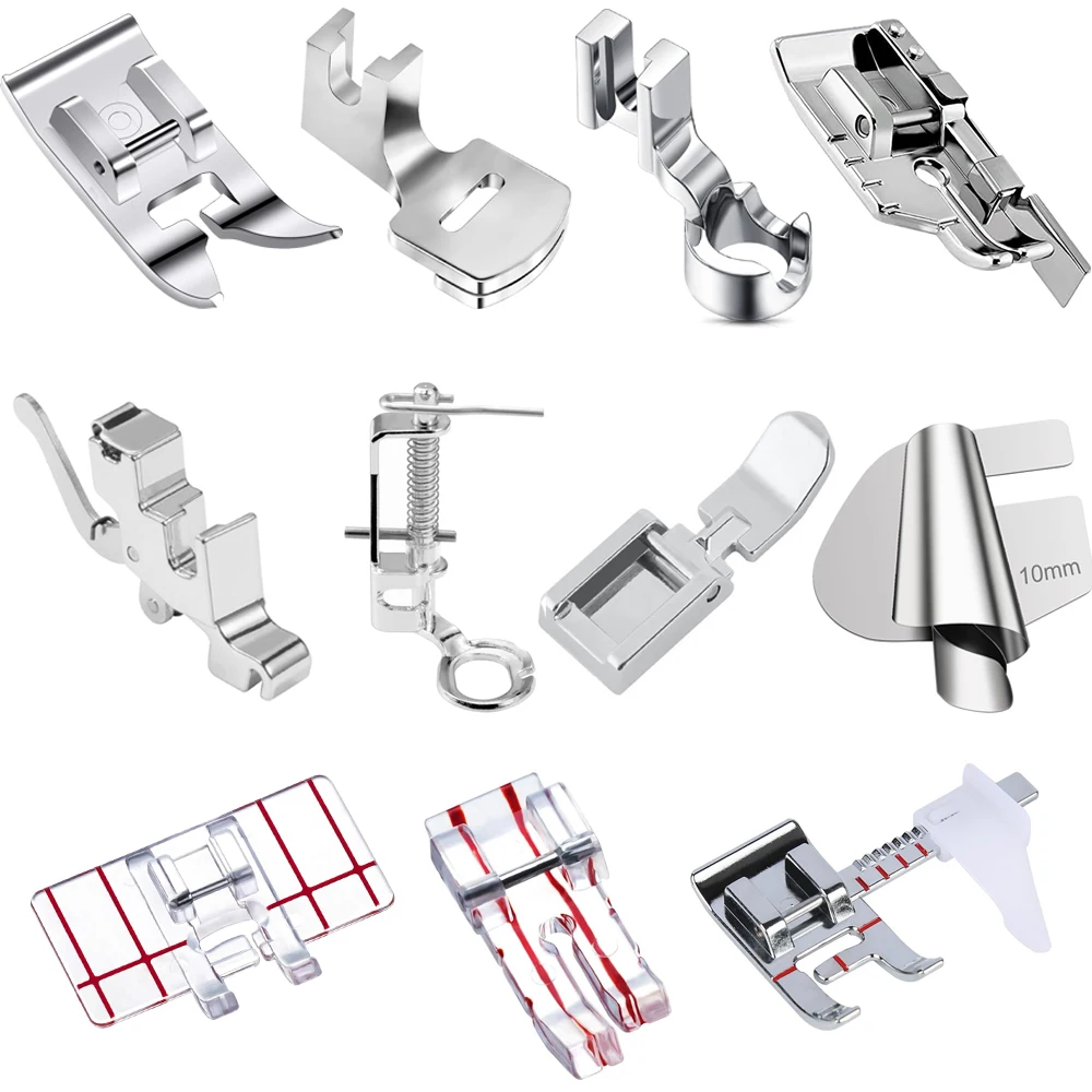 Machine à coudre pied-de-biche Machine à coudre pièces de rechange accessoires pied-de-biche multifonctionnel pour la plupart des Machines à coudre