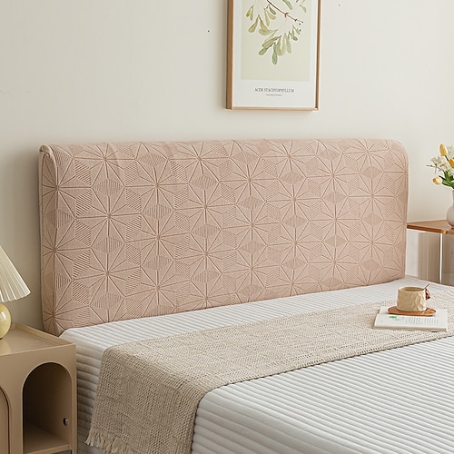 Bettkopfteilbezüge Bettkopfteilbezug Stretch Dehnbarer Kopfteilbezug/Bezug, Weich Bedruckter Samtstoff, Rückenschutz All-Inclusive Schonbezug Waschbar für Schlafzimmer Image