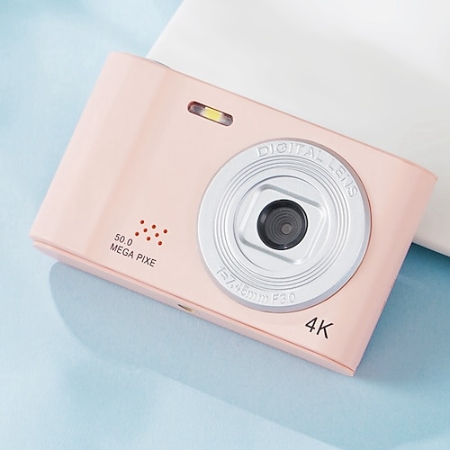 4K Digitalkamera Point and Shoot Fotografie Reise Selfie Kamera 2.4 Zoll Bildschirm Einsteiger Valentinstagsgeschenk Kompakte DigiCam Selfie Mini Retro Kamera Image