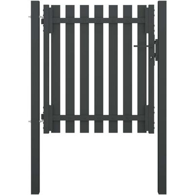 vidaXL Gartentor Stahl 1x1,25 m Anthrazit Image
