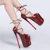 Pole Dance Schuhe Stripper High Heels Frauen sexy Show Schuhe Sandalen Party Club 22 cm Plattform